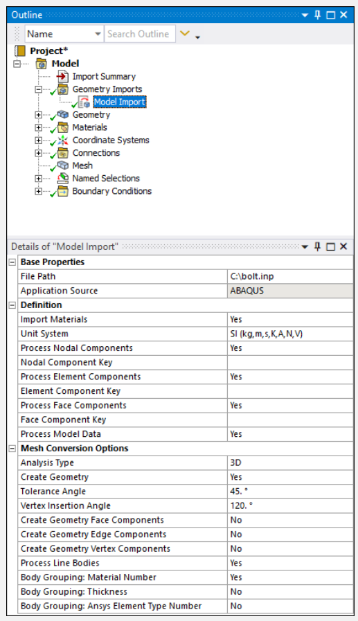 Ansys Model Import